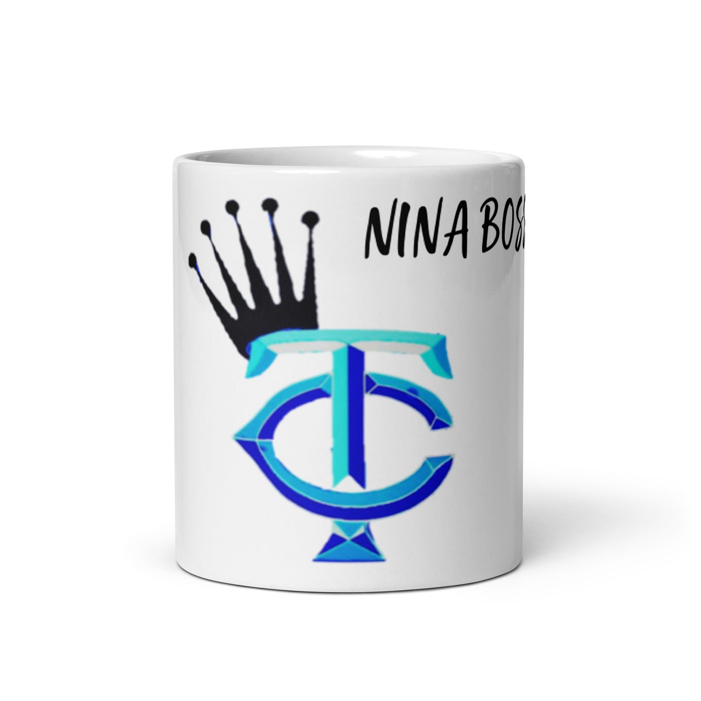 HC Nina Boss White glossy mug