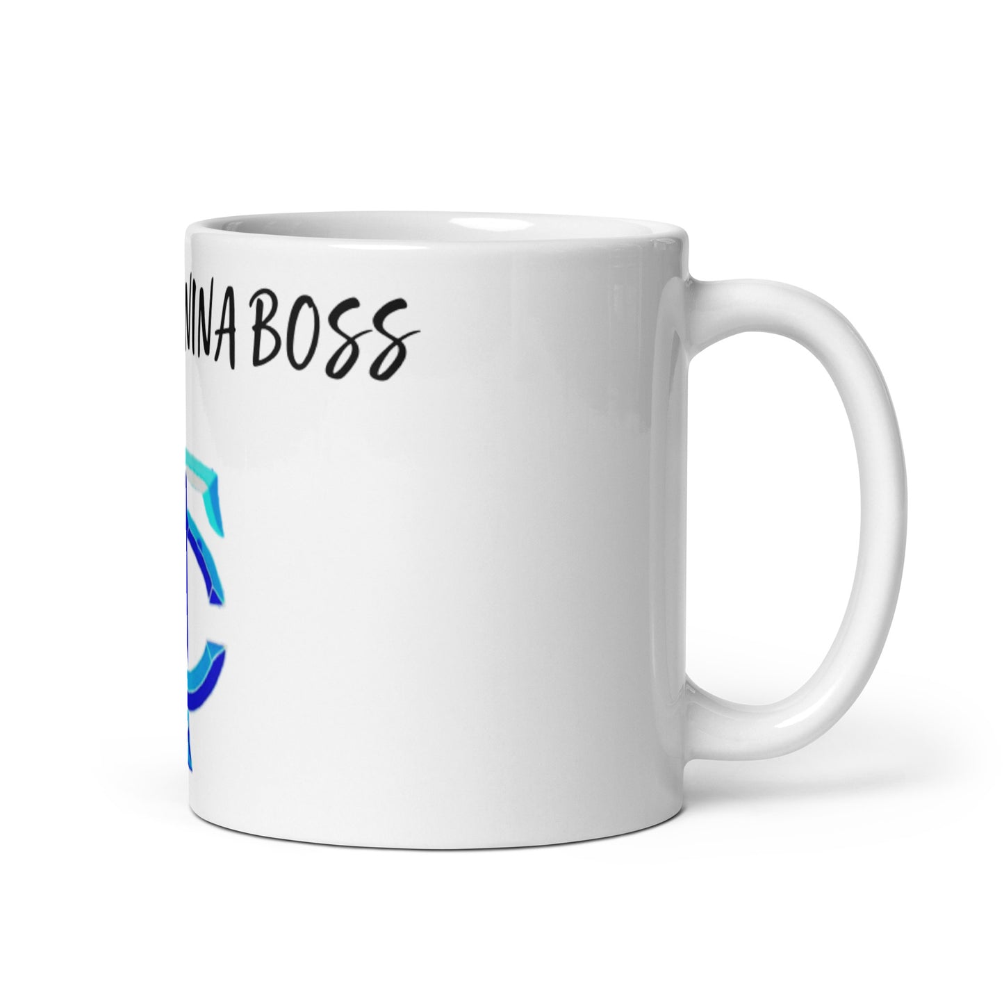 HC Nina Boss White glossy mug